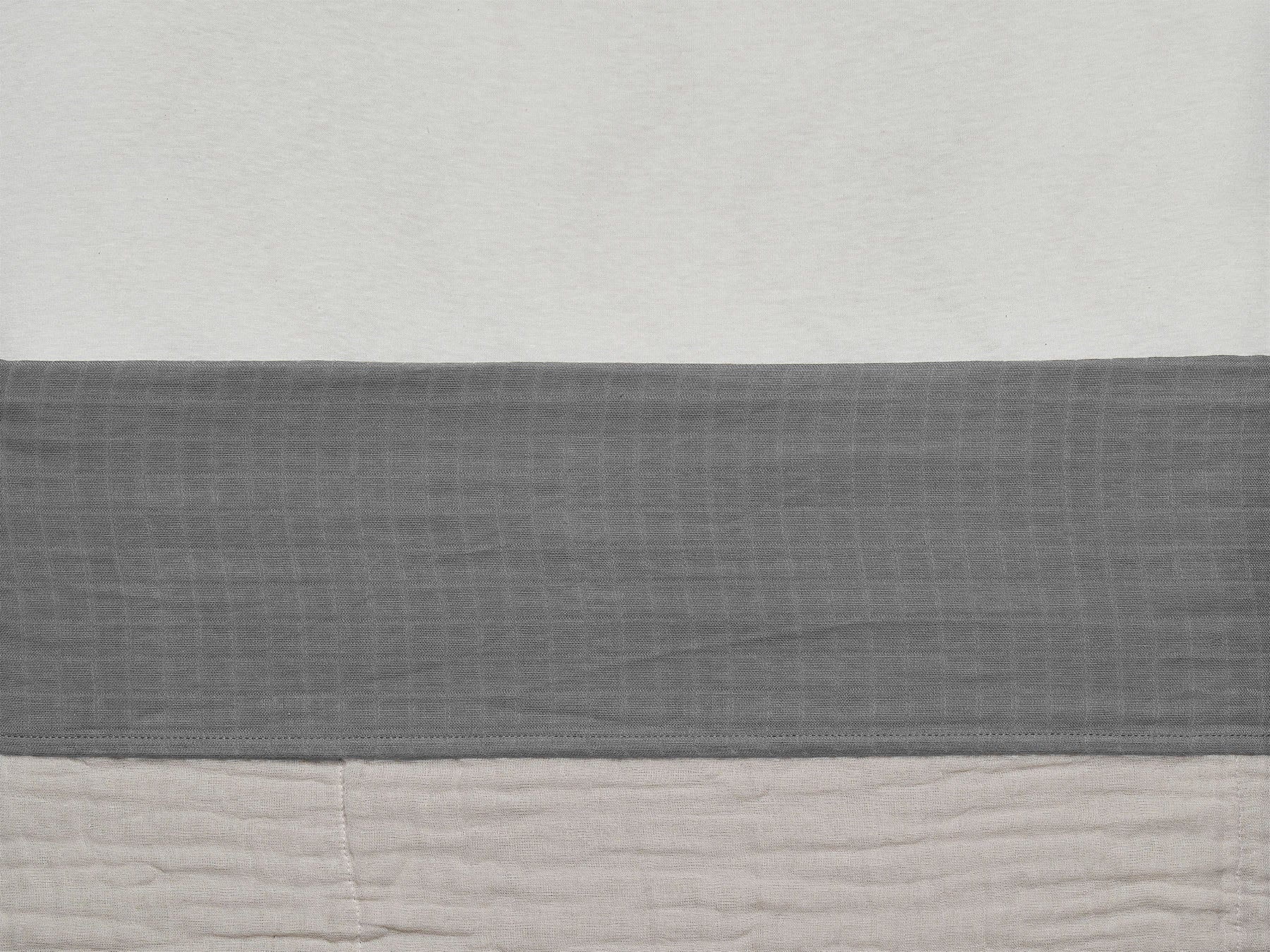 Jollein Bettlaken Wiege 75x100cm Wrinkled Cotton Storm Grey