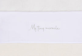 Bettlaken Wiege 75x100cm My Tiny Miracle - Olive Green
