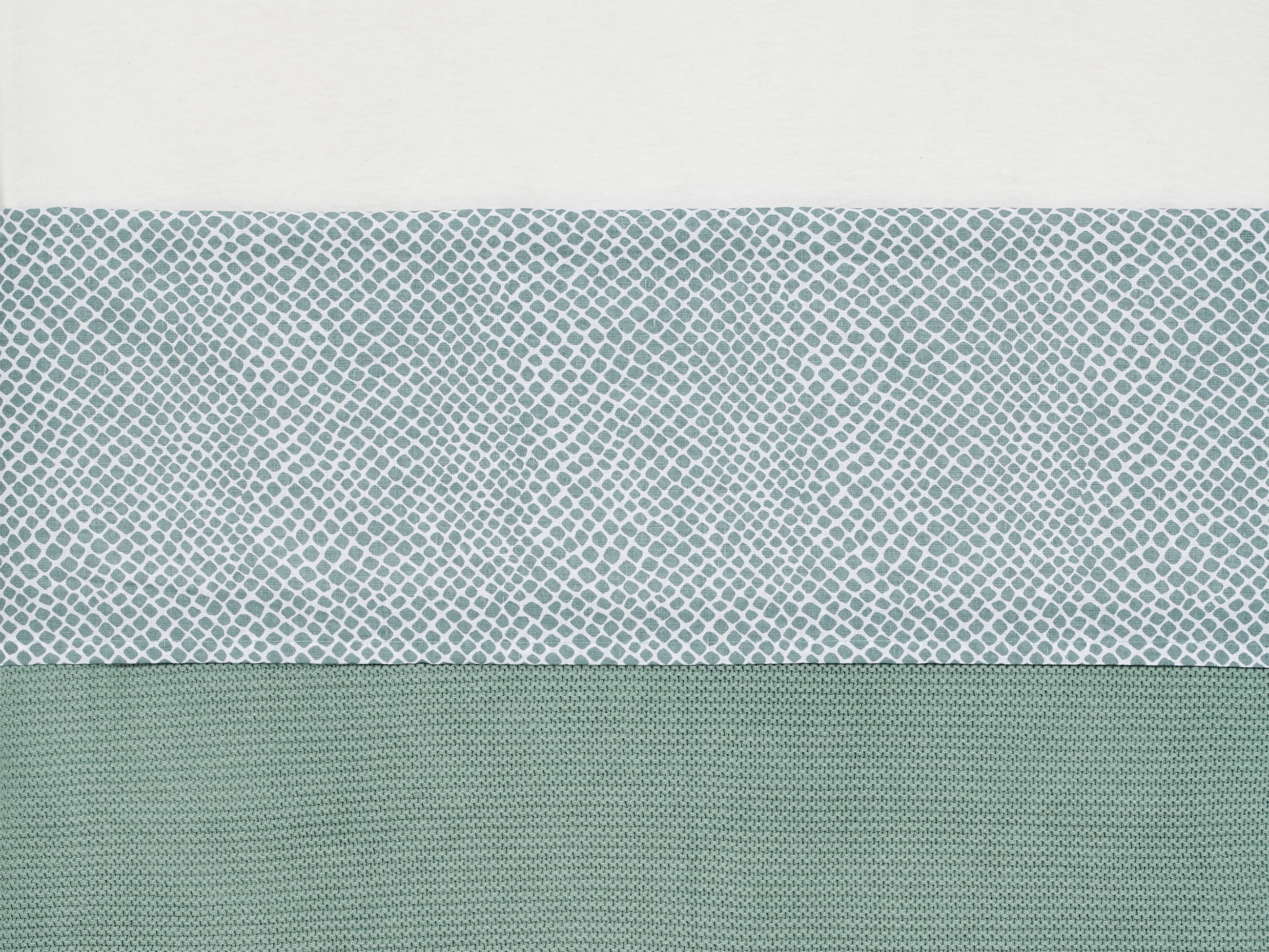 Jollein Bettlaken Kinderbett 120x150cm Snake Ash Green