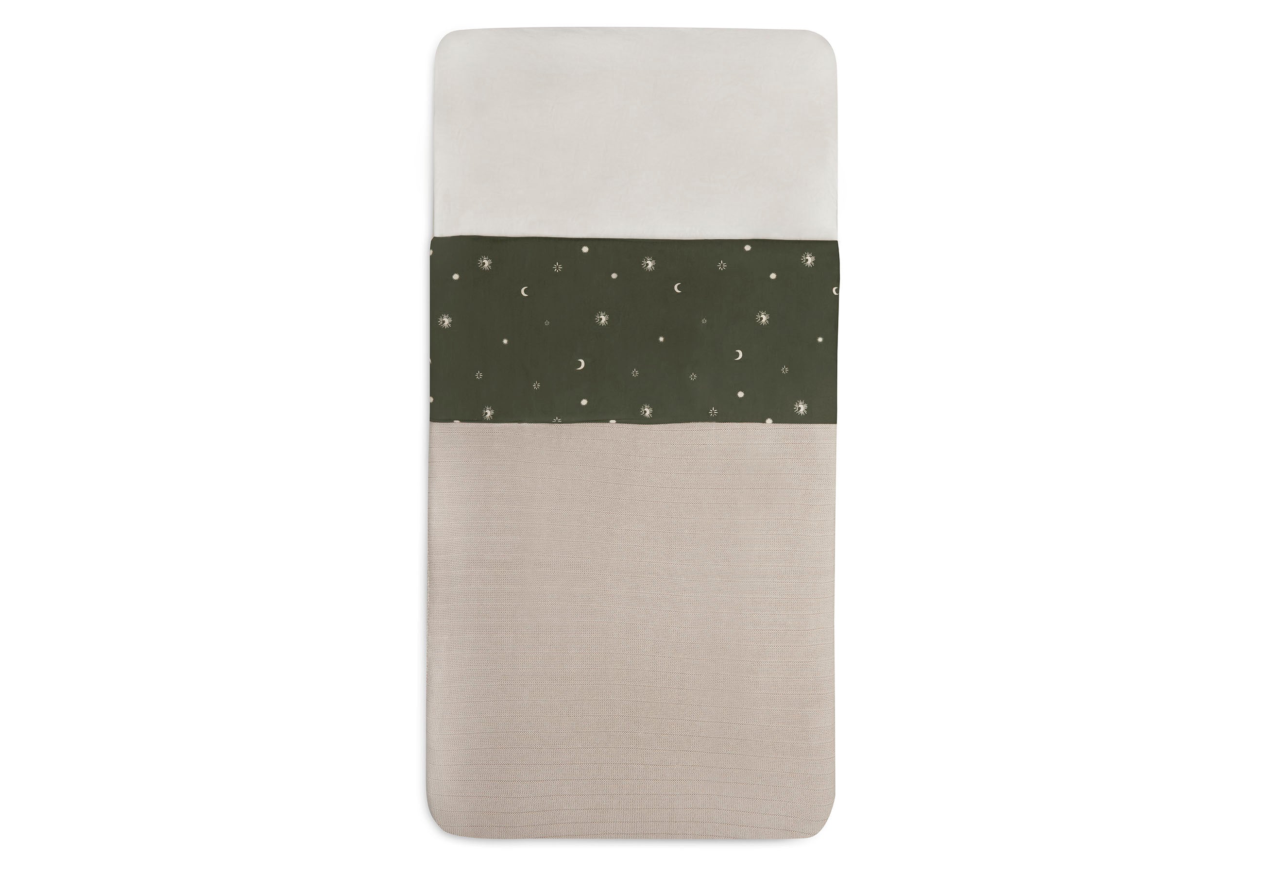 Jollein Bettlaken Kinderbett 120x150 Stargaze Leaf Green