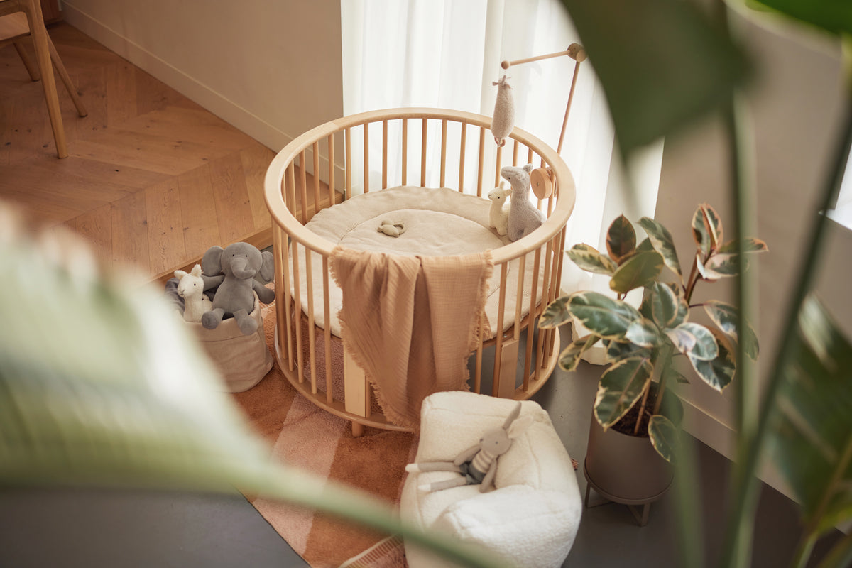 Round Basic Playpen Mat Round - Basic Knit – Jollein