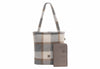 Wickeltasche Shopper Check - Boucle