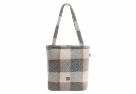 Wickeltasche Shopper Check - Boucle