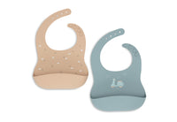 Bavoir Silicone - On The Go - 2 Unités