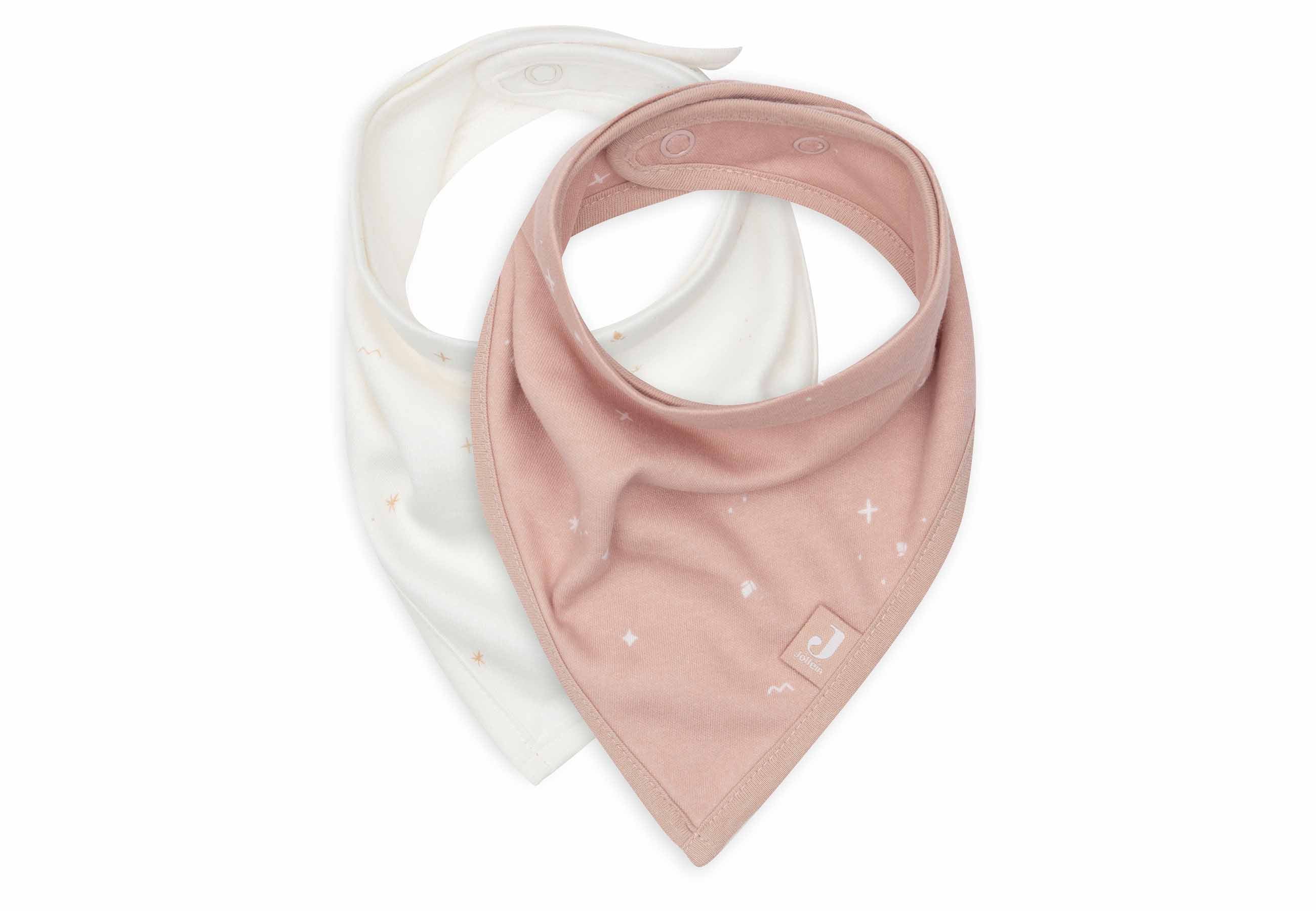 Jollein Lätzchen Bandana Twinkling - Wild Rose - 2 Stück