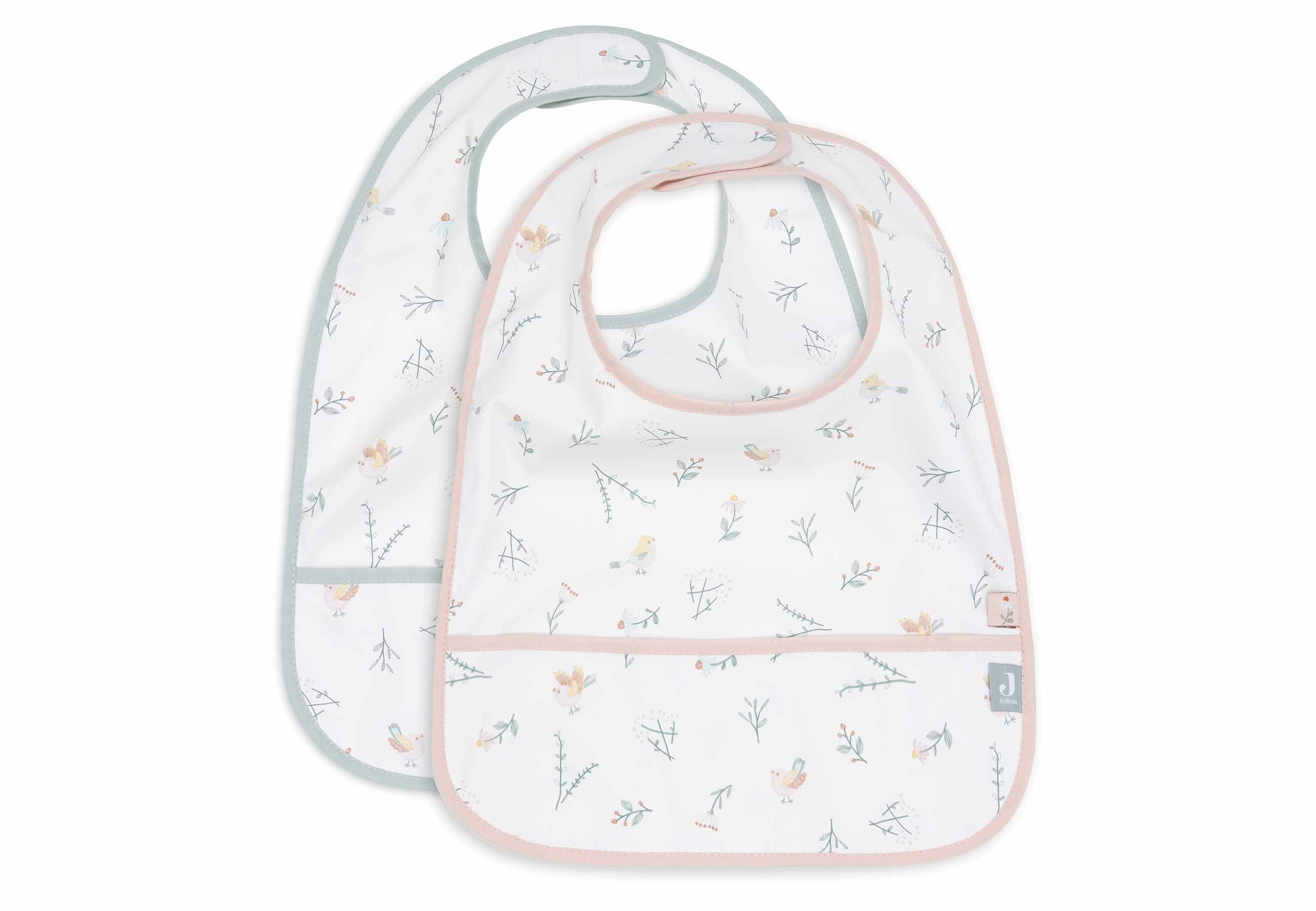 Jollein Lätzchen wasserdicht - Lovely Birds (2pack)