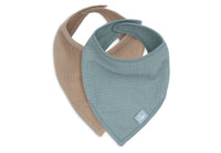 Bavoir Bandana Gaze de Coton - 2 Unités