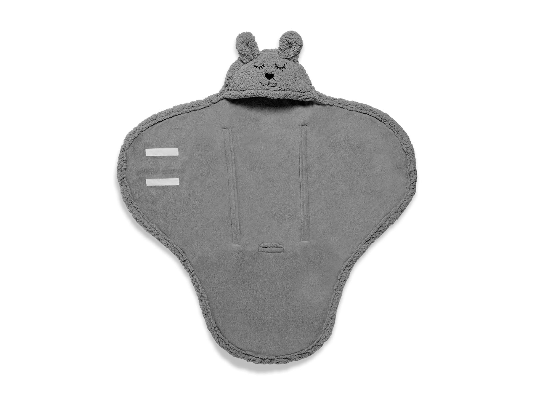 Jollein Einschlagdecke für Babyschale Bunny Storm Grey