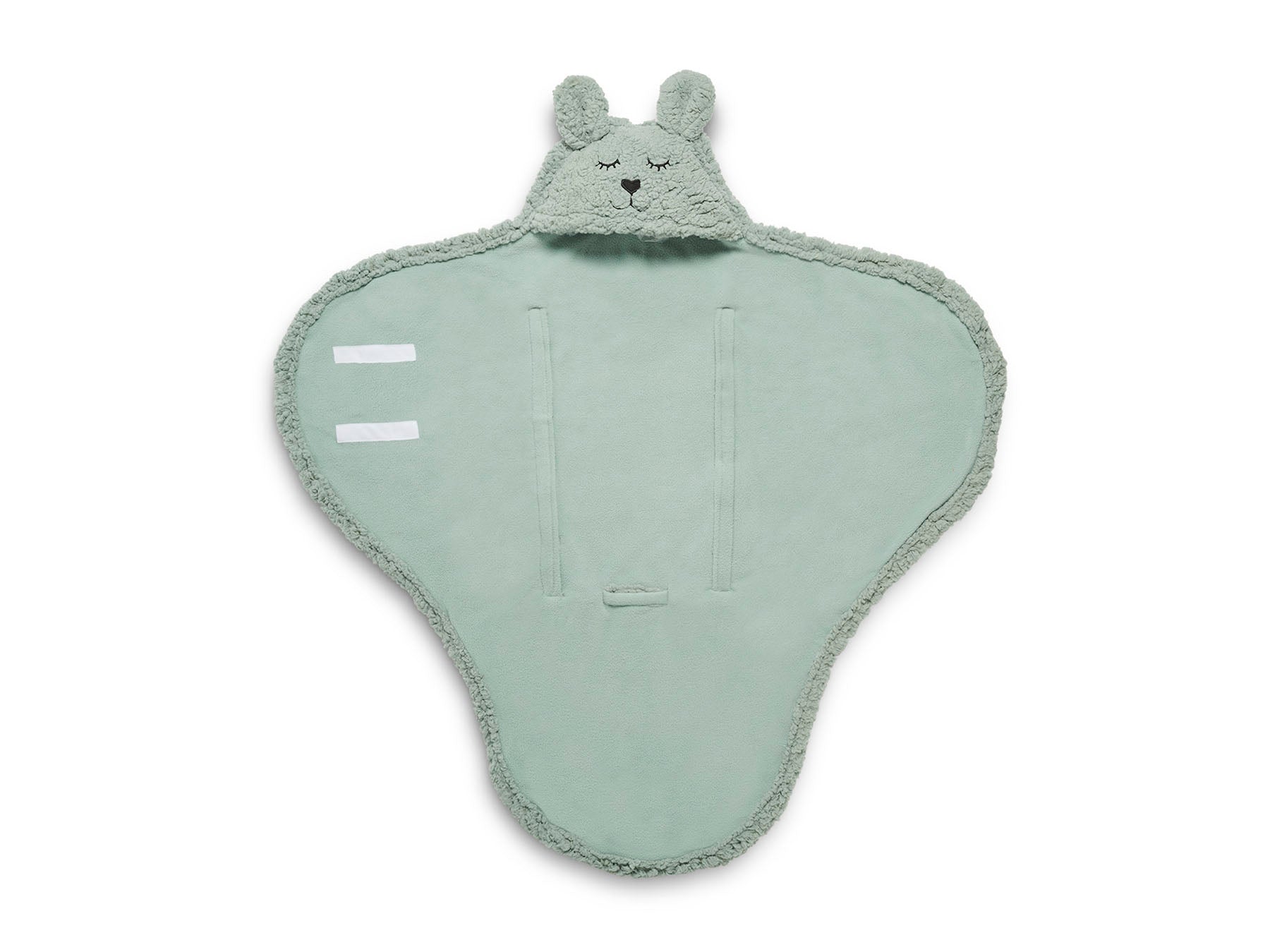 Jollein Einschlagdecke für Babyschale Bunny Ash Green