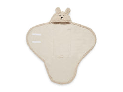 Einschlagdecke für Babyschale Bunny Nougat