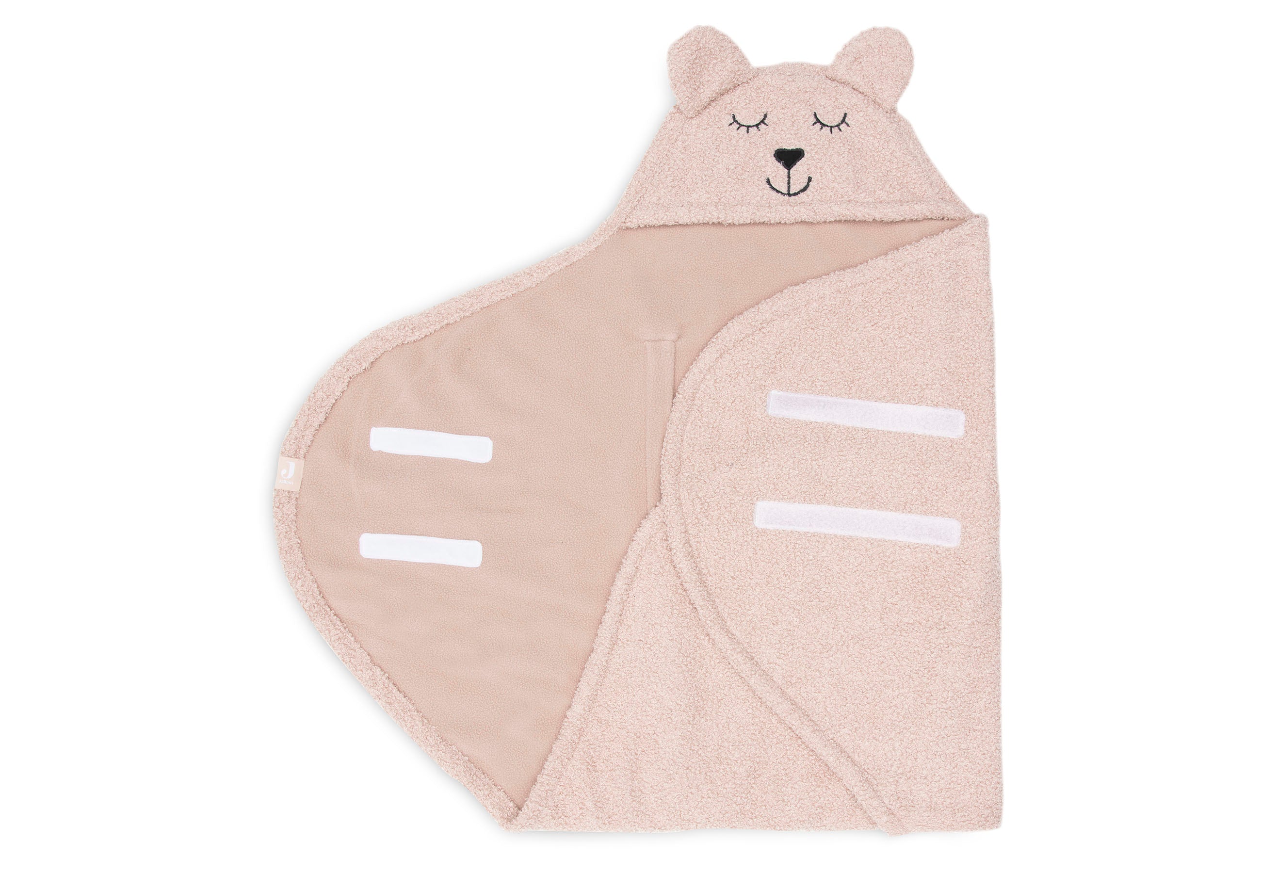 Jollein Einschlagdecke für Babyschale Bear Boucle Wild Rose