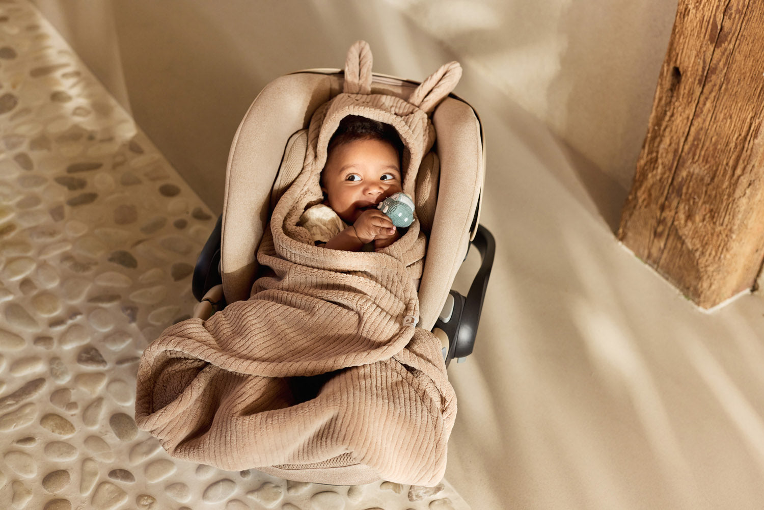 Wrap Blanket Bunny Cloudy Rib – Jollein - Main Image