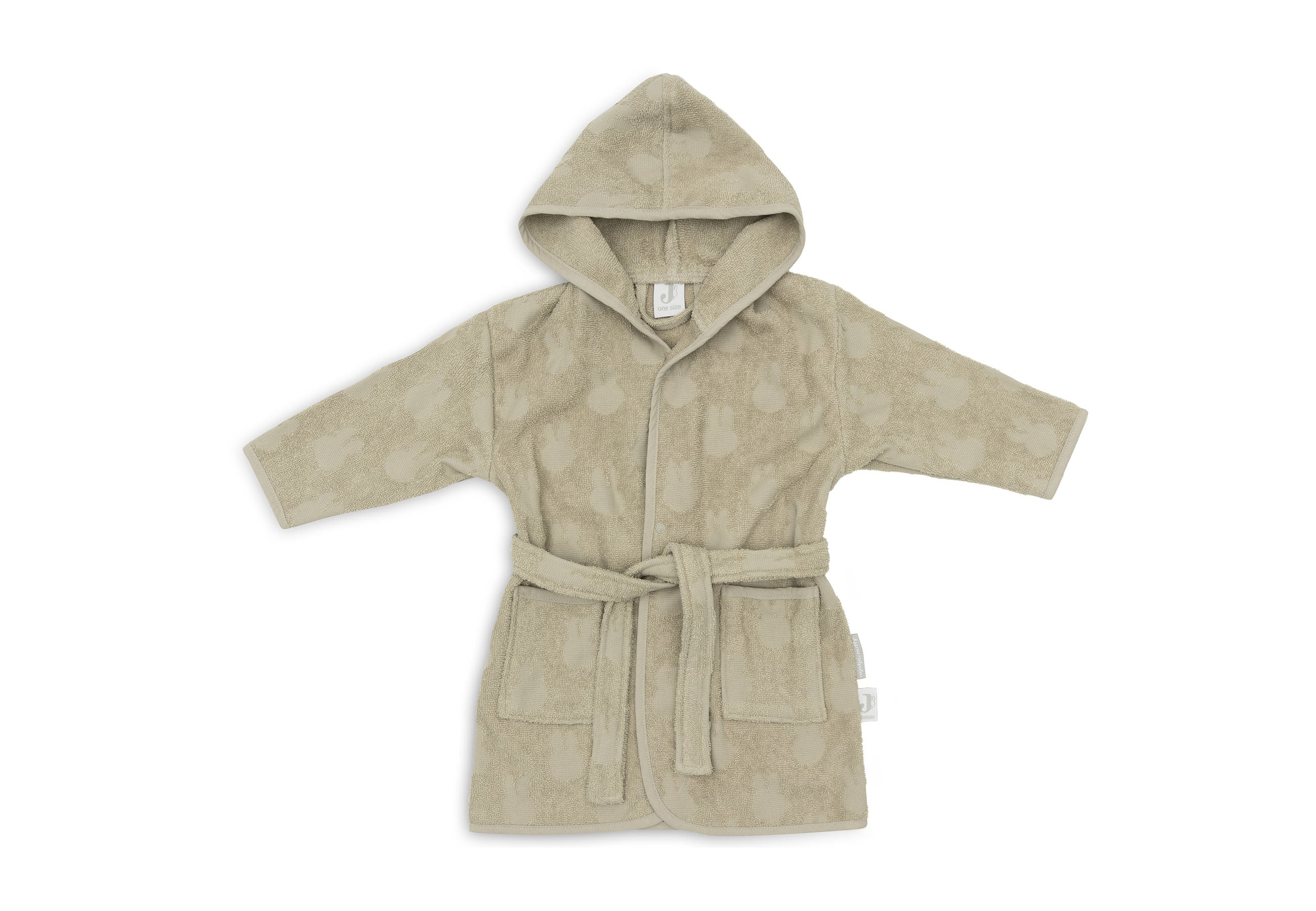 Jollein Bademantel Frottee 1-2 Jahre Miffy Jacquard Olive Green