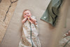 Decke Kinderbett 100x150cm Basic Knit - Forest Green/Fleece