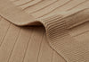 Decke Wiege 75x100cm Pure Knit - Biscuit - GOTS