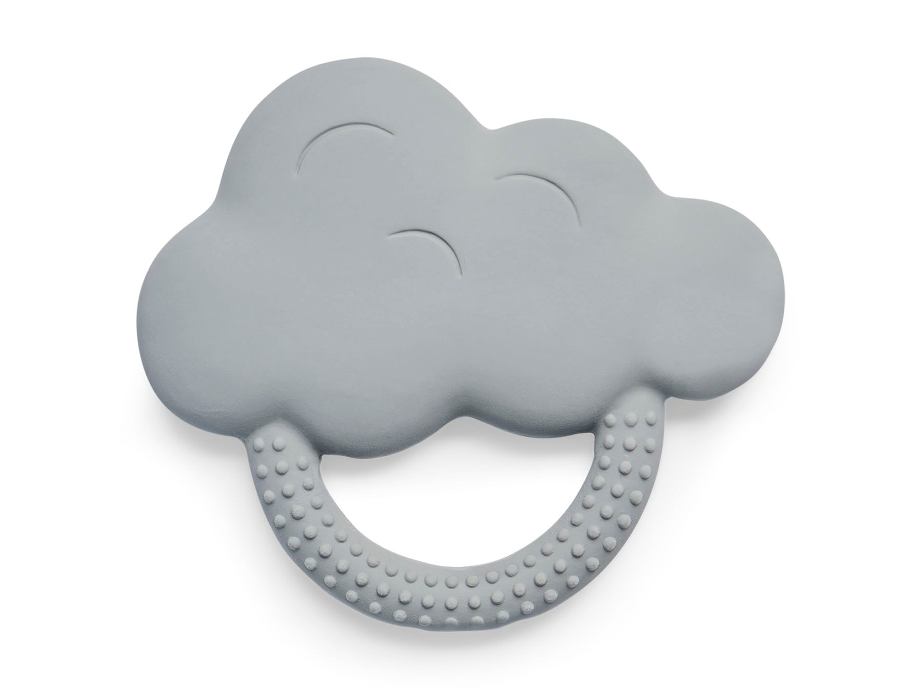 Jollein Beißring aus Naturkautschuk Cloud Storm Grey