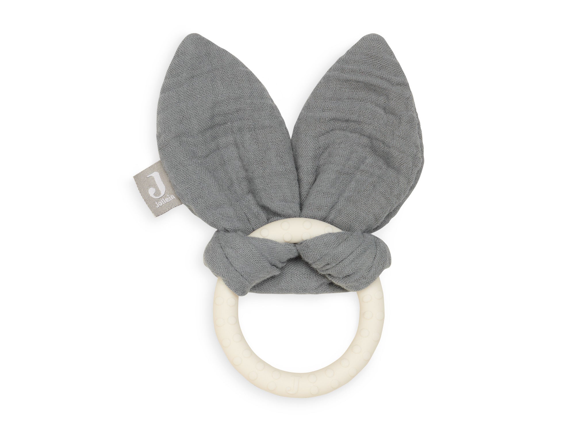 Jollein Beißring Silikon Bunny Ears Storm Grey