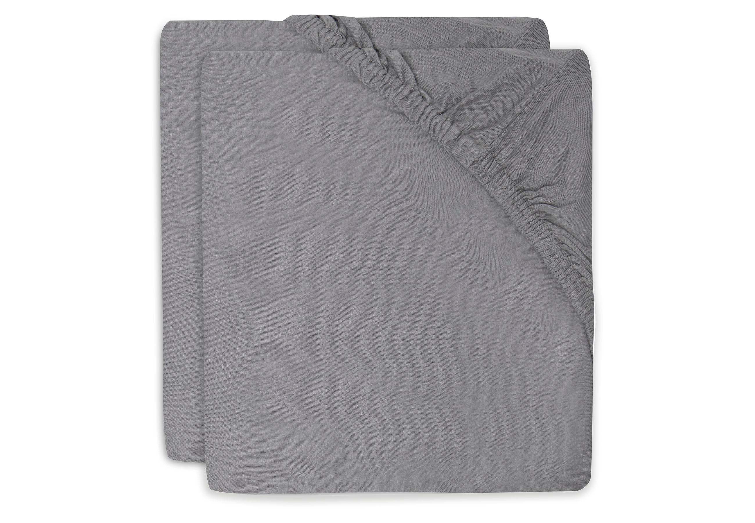 Jollein Spannbettlaken Jersey 40/50x80/90cm Storm Grey