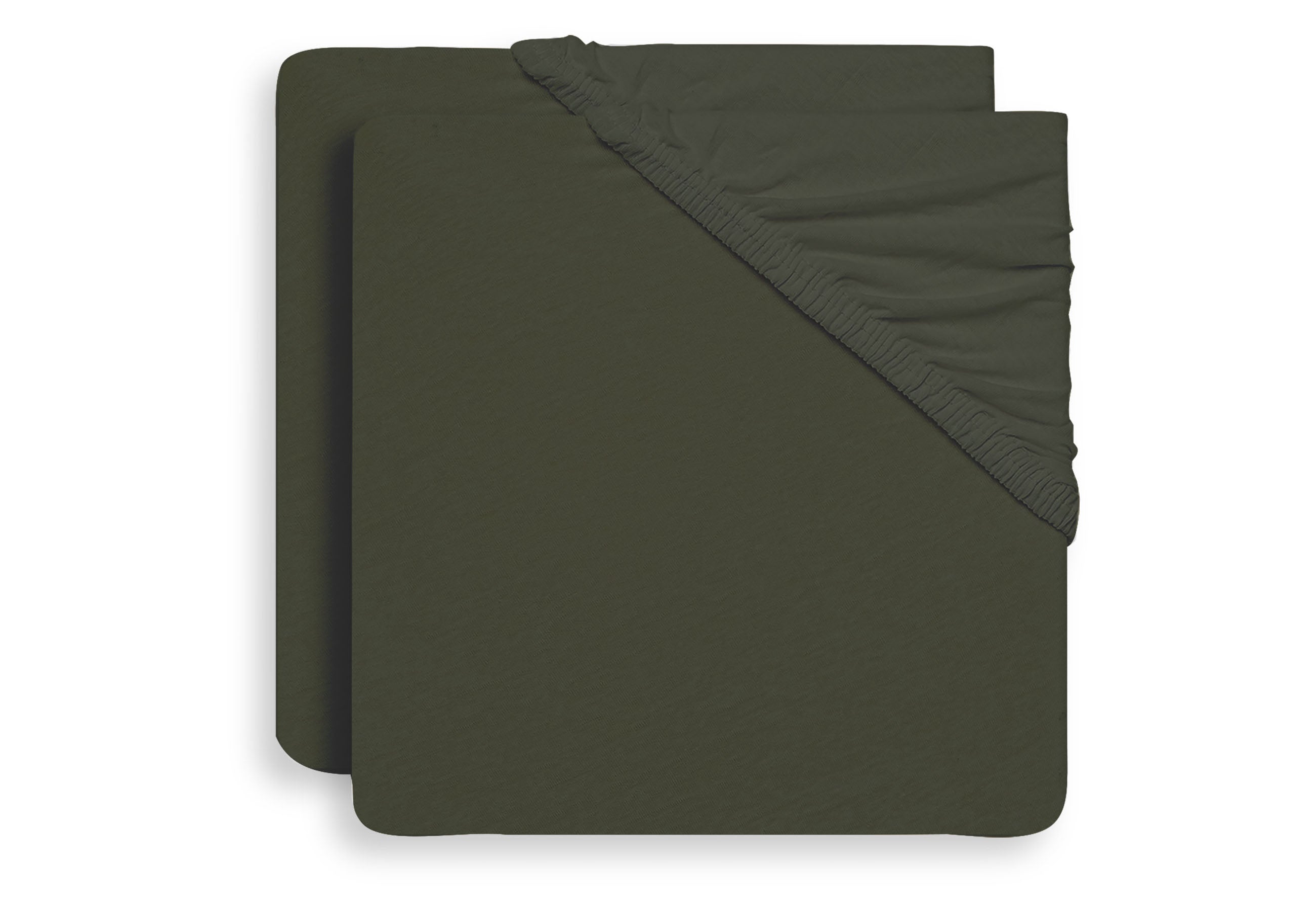 Jollein Spannbettlaken Jersey 40/50x80/90cm Leaf Green (2pack)