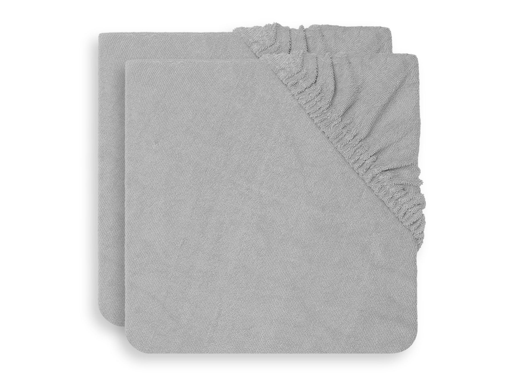 Jollein Wickelauflagenbezug Frottee 50x70cm Soft Grey (2pack)