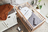 Spannbettlaken Kinderbett Baumwolle 60x120 cm - Weiß