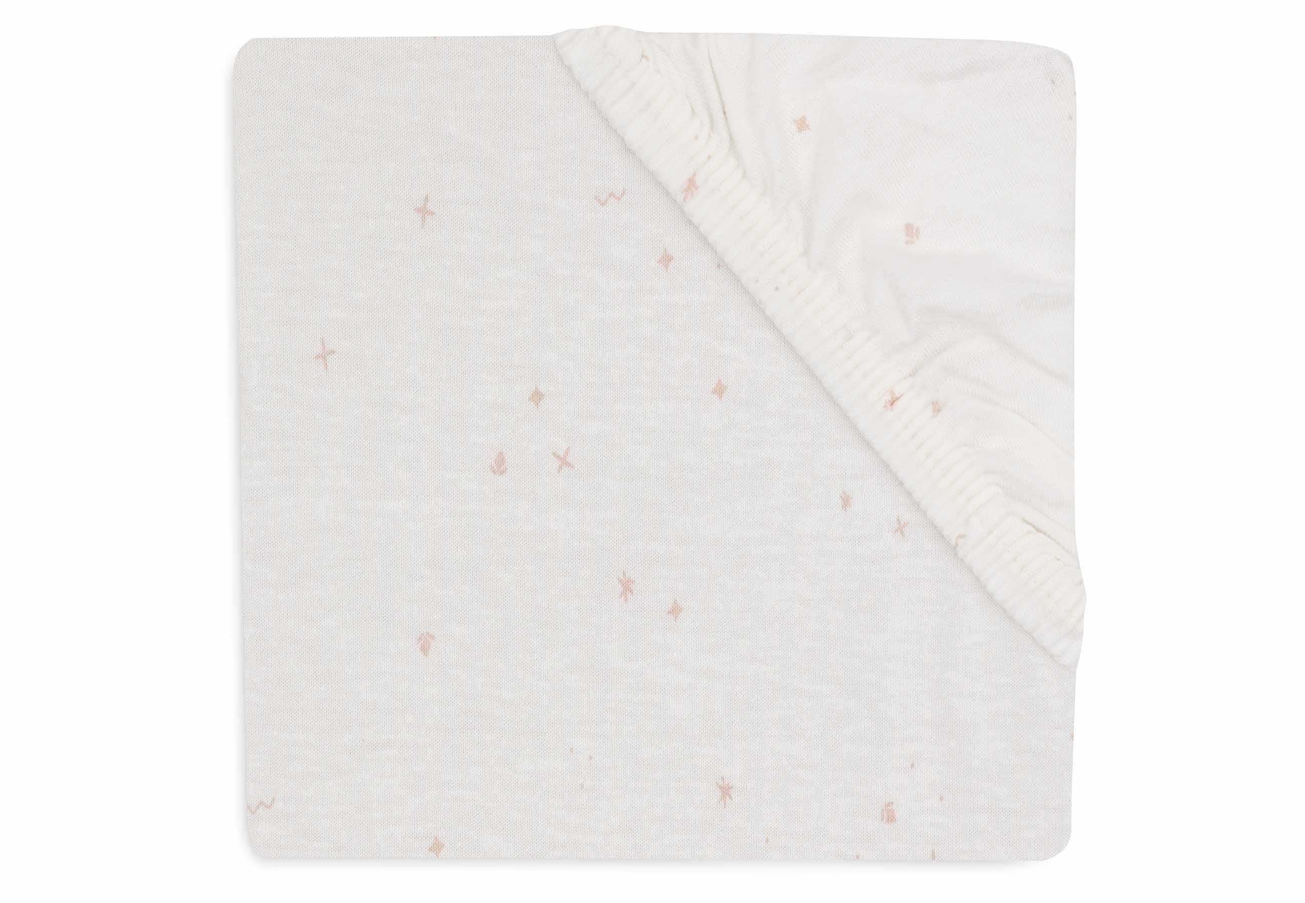 Jollein Spannbettlaken Jersey 40/50x80/90cm Twinkling - Wild Rose