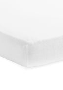 Spannbettlaken Molton 50x90cm - White