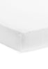 Spannbettlaken Molton 50x90cm - White