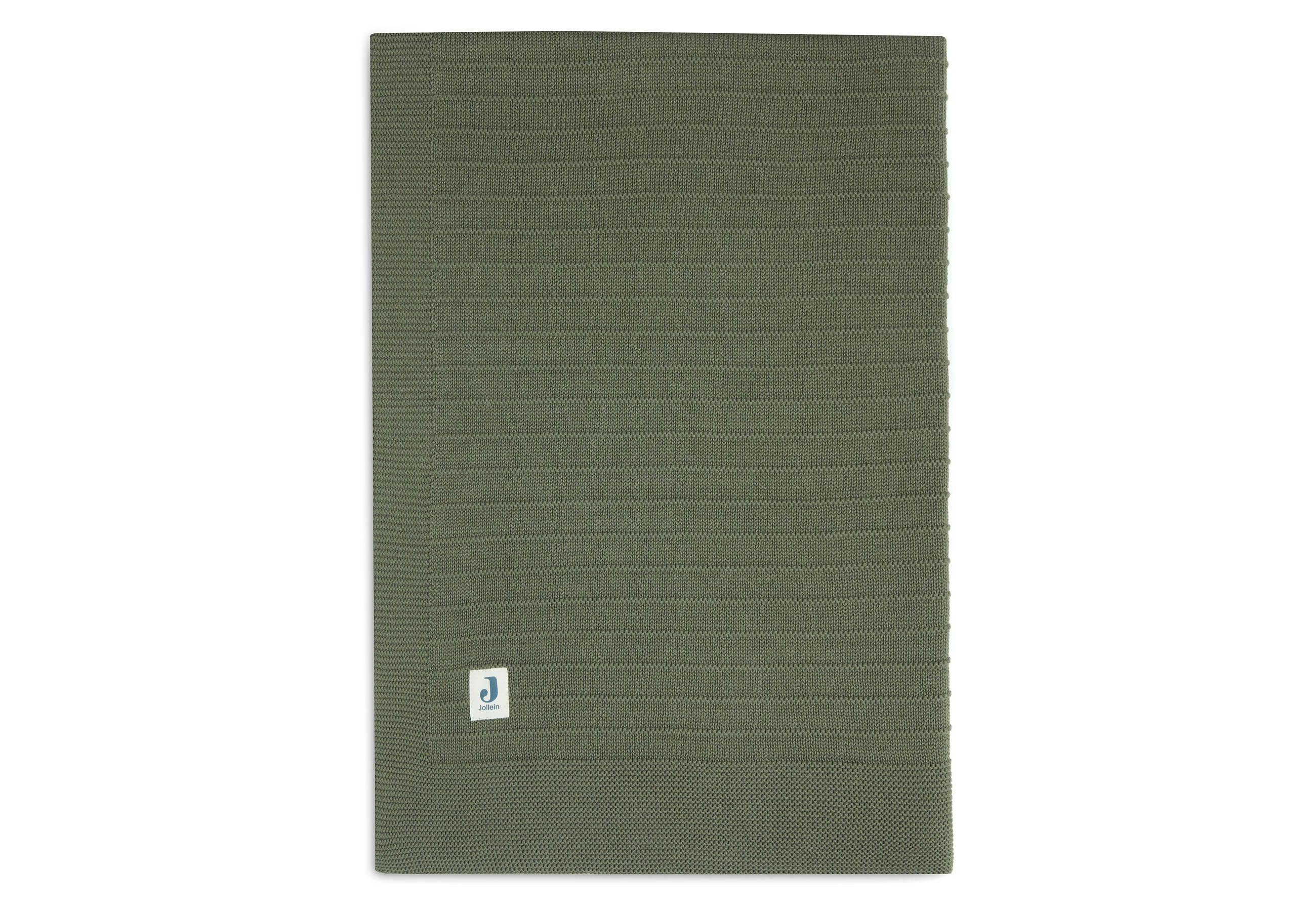 Jollein Decke Wiege 75x100cm Pure Knit Leaf Green GOTS