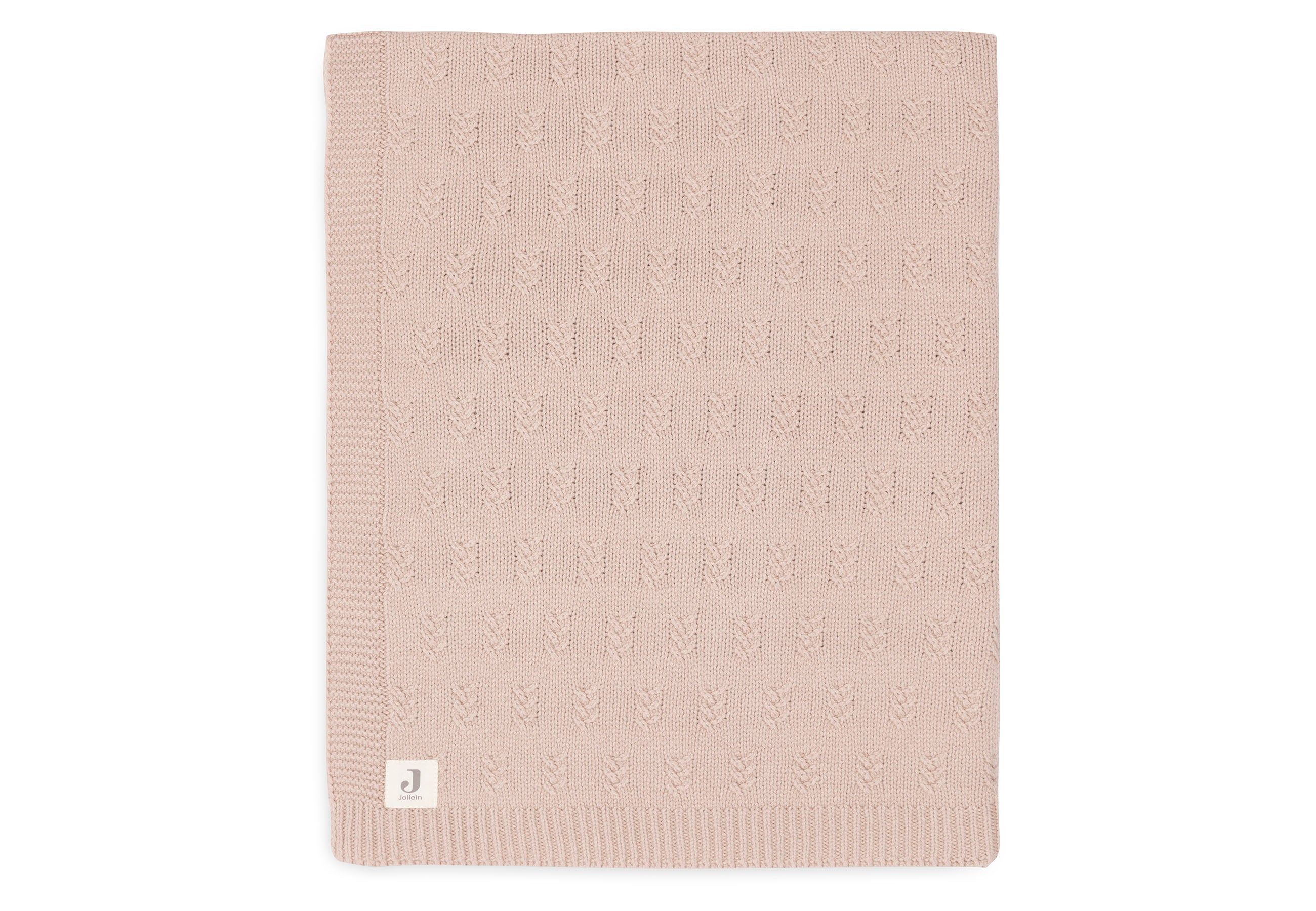 Jollein Decke Kinderbett 100x150cm Grain Knit Wild Rose