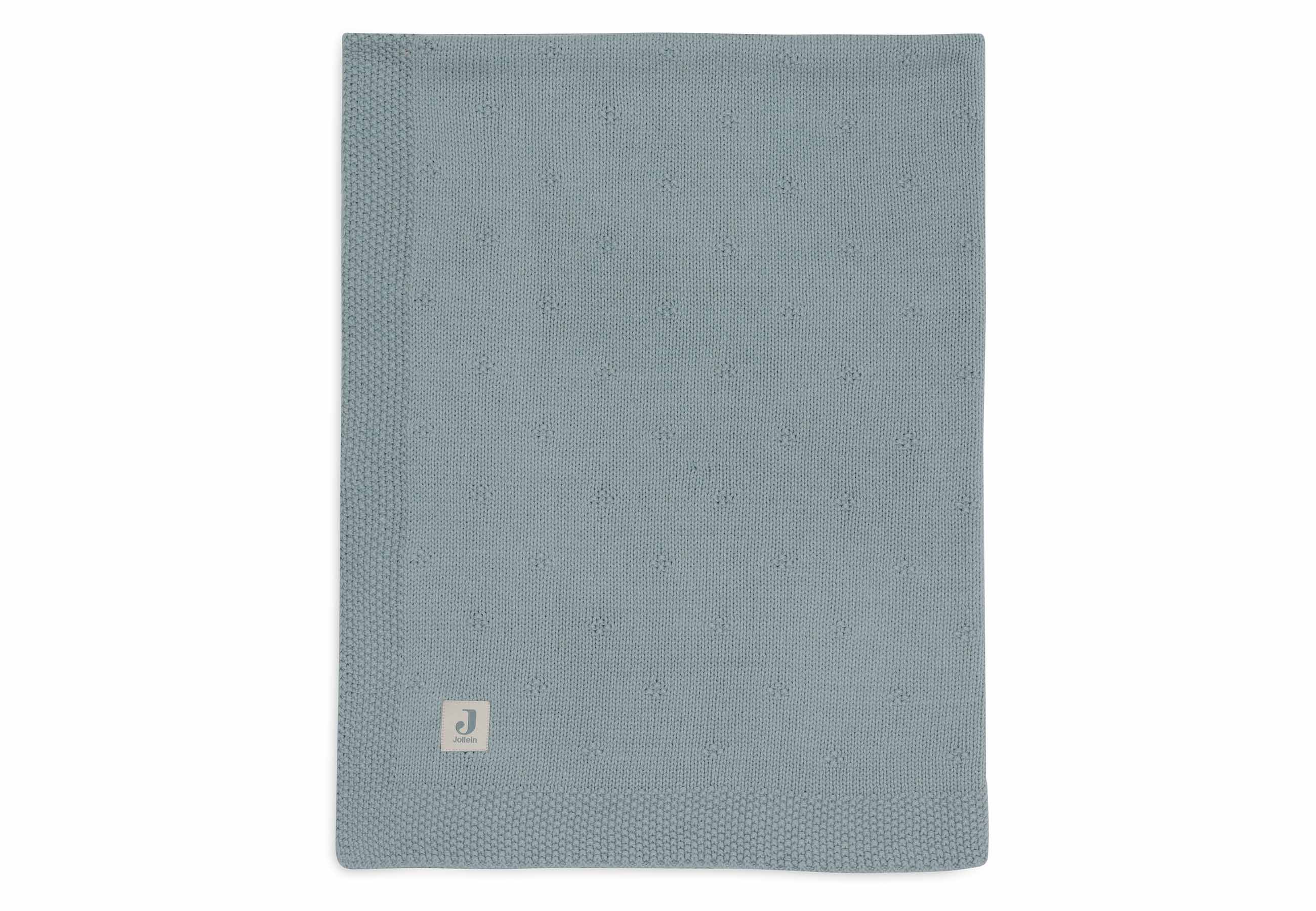 Jollein Decke Kinderbett 100x150cm Cosy Knit - Sea Green