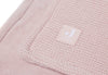 Decke Wiege 75x100cm Basic Knit - Pale Pink/Fleece