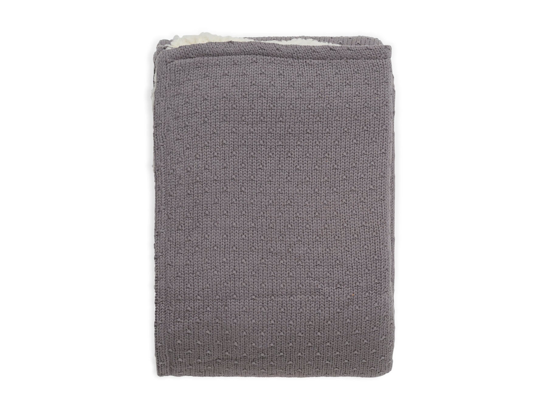 Jollein Decke Wiege 75x100cm Bliss Knit Teddy Storm Grey