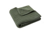 Decke Wiege 75x100cm Pure Knit - Leaf Green/Velvet - GOTS