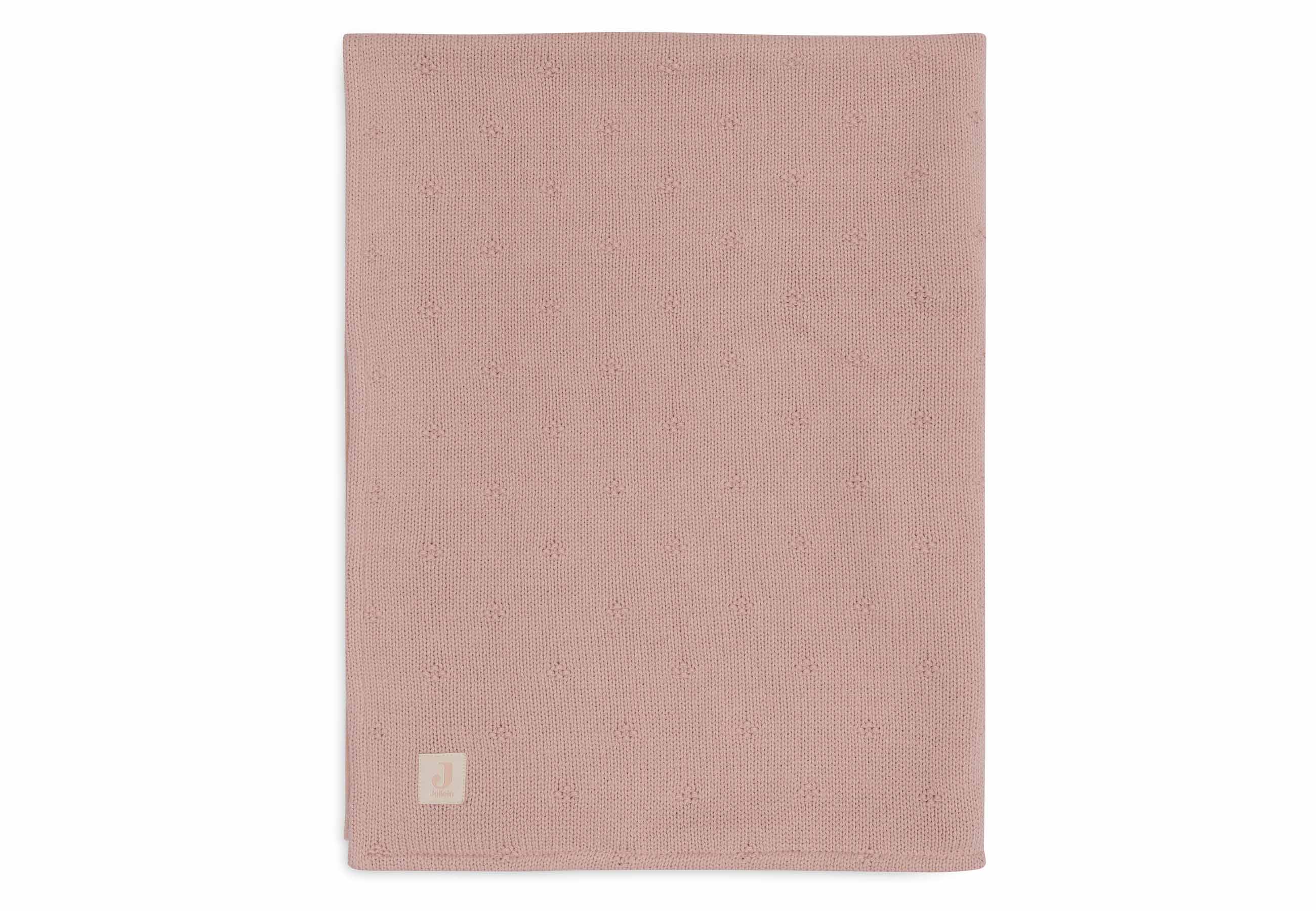 Jollein Decke Wiege 75x100cm Cosy Knit - Wild Rose/Velvet