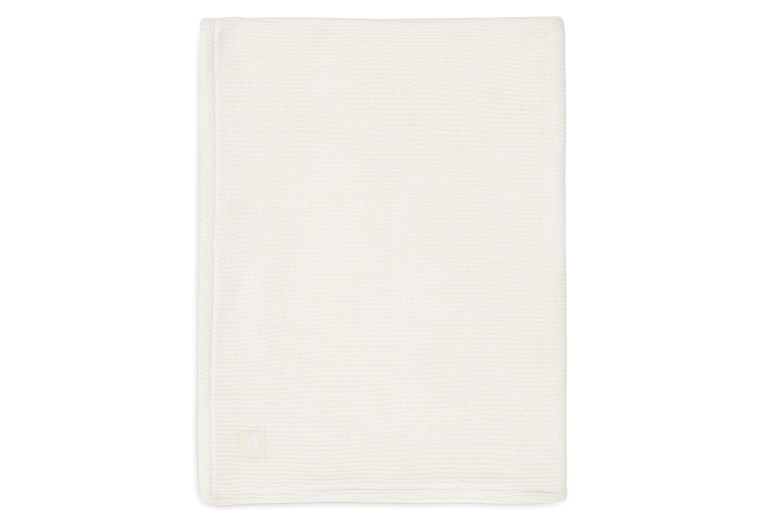 Jollein Decke Kindetbett 100x150cm Basic Knit Ivory/Coral Fleece