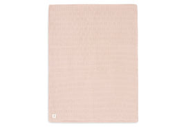 Decke Kinderbett 100x150cm Grain Knit - Wild Rose/Velour