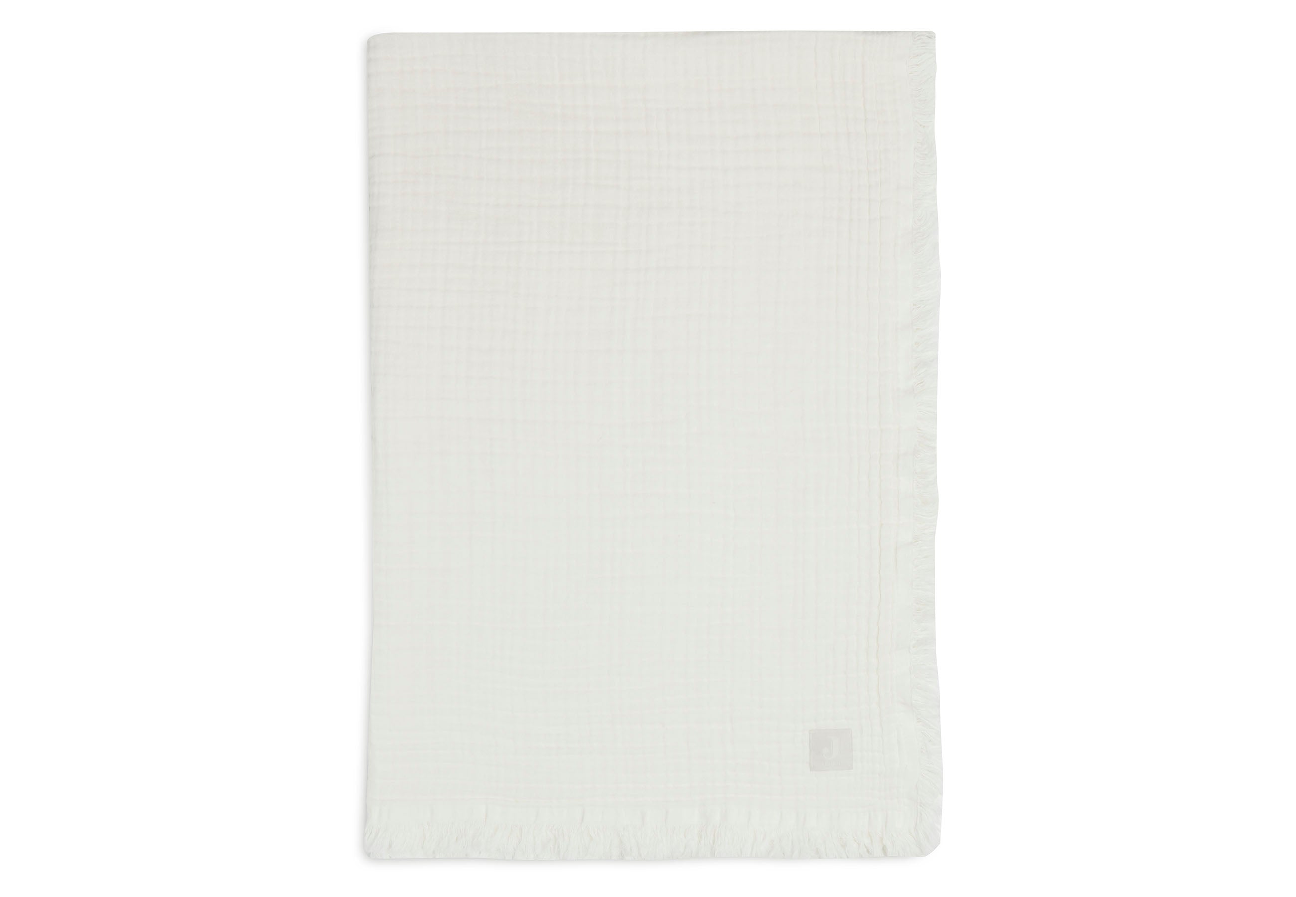 Jollein Decke Wiege Muslin Fringe 75x100cm Ivory