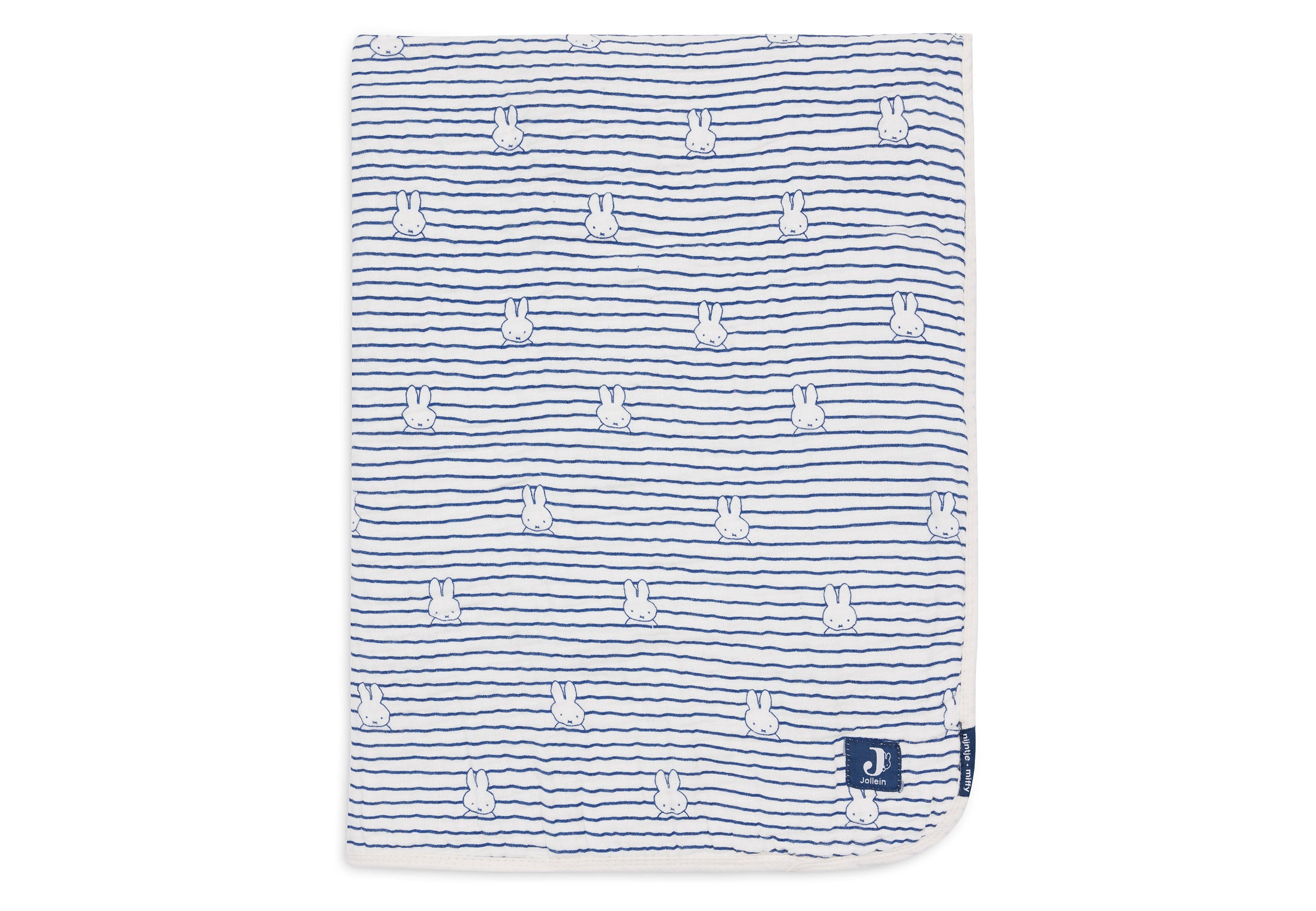 Jollein Deken Wiege 75x100cm Miffy Stripe Navy