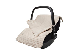 Fußsack für Autositz  Kinderwagen Pure Knit - Nougat