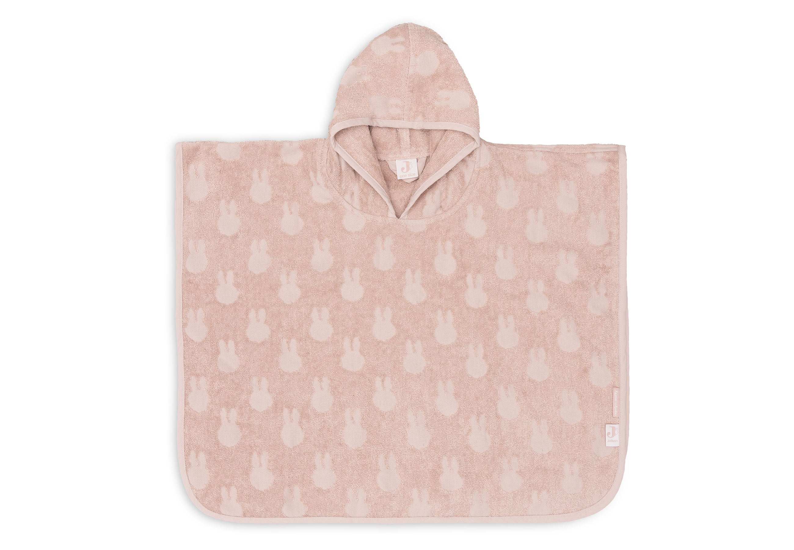 Jollein Badeponcho Frottee Miffy Jacquard Wild Rose