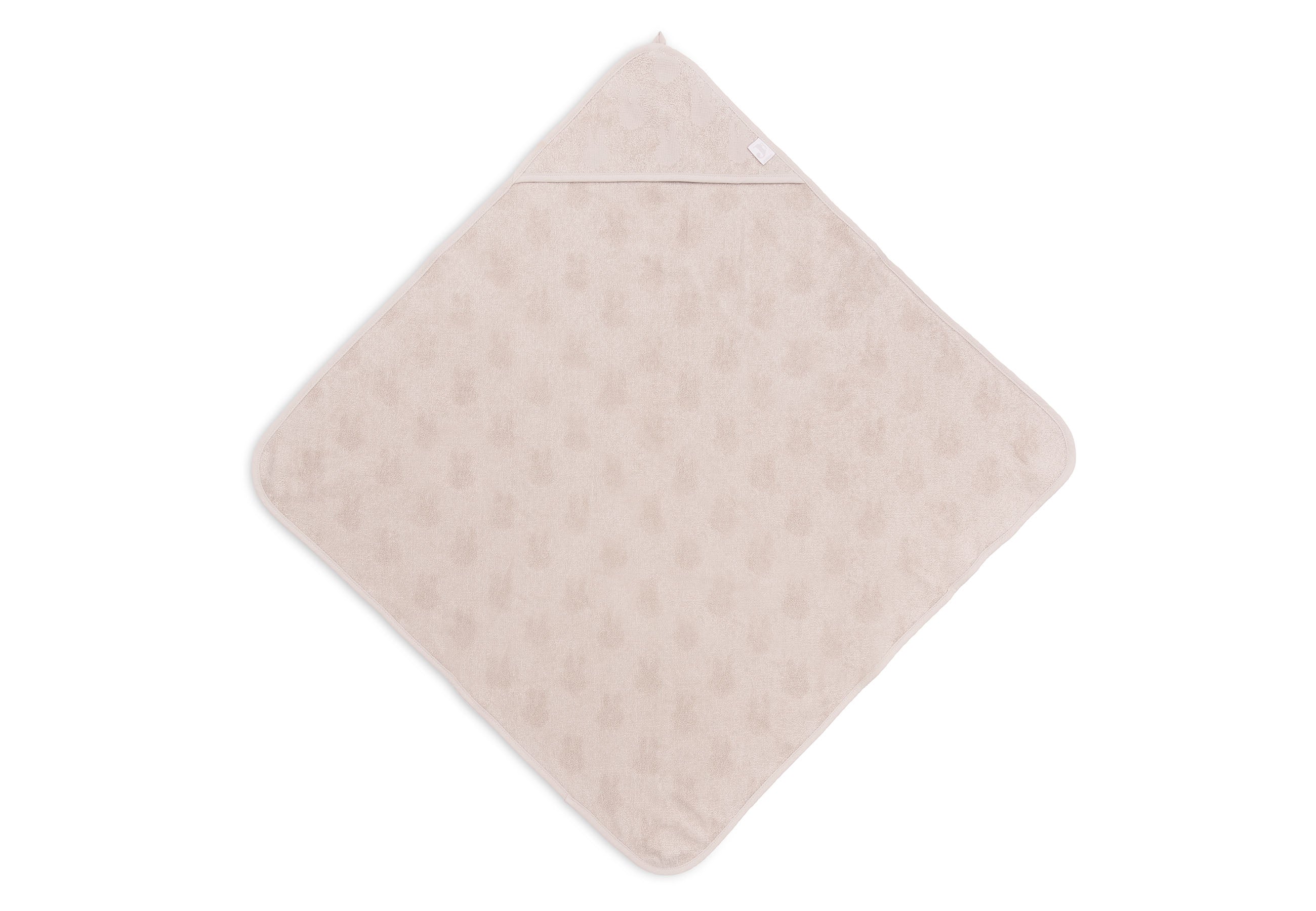 Jollein Kapuzenhandtuch Frottee 75x75cm Miffy Jacquard Nougat