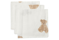 Monddoekje Hydrofiel 31x31cm - Teddy Bear - 3 Stuks
