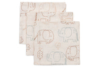 Monddoekje Hydrofiel 31x31cm - Elephant Tales - 3 Stuks