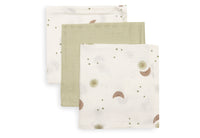 Serviette gaze de Coton 31x31cm - Over the Moon - 3 Unités