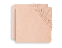 Wickelauflagenbezug Frottee 50x70 cm - Pale Pink - 2 Stück