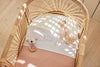 Bettlaken Kinderbett 120x150cm - Love you - Pale Pink