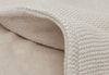 Decke Wiege 75x100cm Basic Knit - Nougat/Fleece