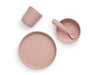 Kinder Geschirrset Silikon - Pale Pink - 4 Stück