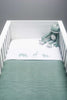 Decke Kinderbett Basic Knit 100x150 cm - Forest Green